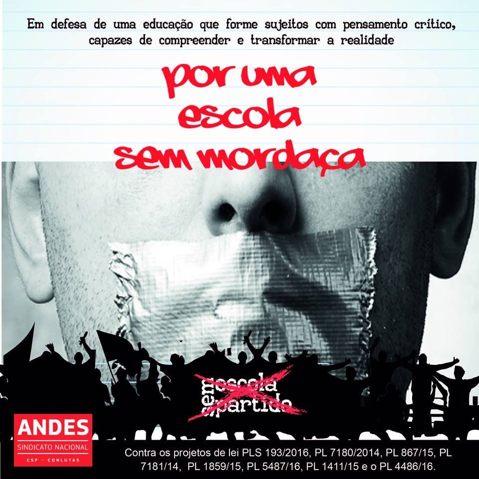 SEDUFSM - ANDES-SN na mobilização contra projeto Escola sem Partido