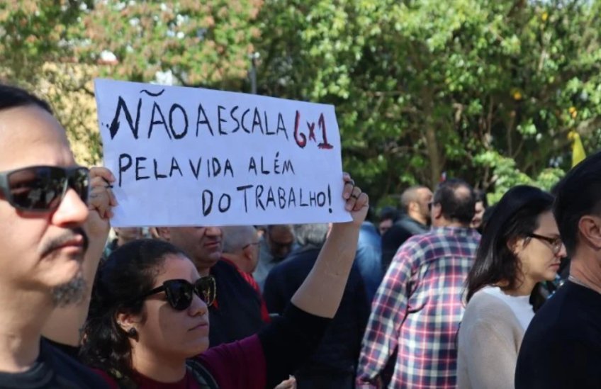Ato em Santa Maria do 1 de maio de 2026.